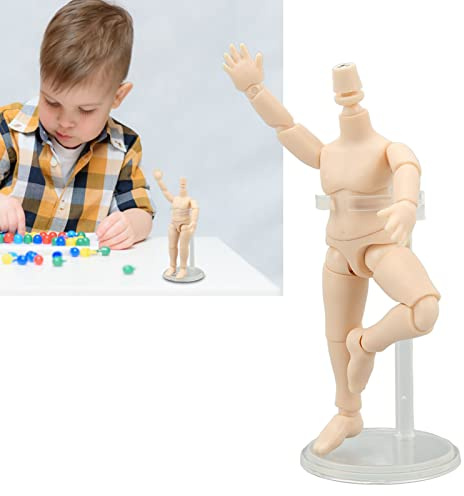 RASTKY Flexible Joints 1/12 Doll Body Durable Plastic Cement Material 4.1 High Semi Finished Doll Body, Cultivate Kids' Hands on Ability - Creative Play (Milky White)