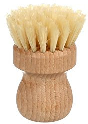 Bütic Pilzbürste aus Buche mit weichem Rosshaar oder Naturbürste in div. Größen, Artikel:Rosshaar 6cm