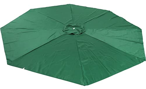 Cabilock Housse de Parasol en Polyester - Protection UV - 8 Nervures - pour l'extérieur - pour Parasol - Vert foncé