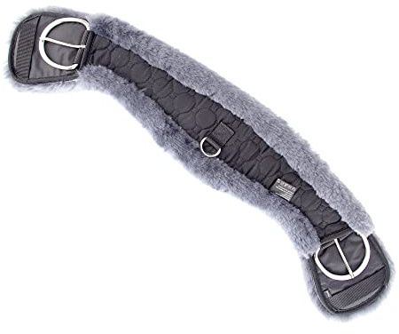 Merauno® Sottopancia in lana d'agnello Western Moon in lana di agnello merino di qualità speciale anatomica concava per una migliore resistenza allo scivolamento.