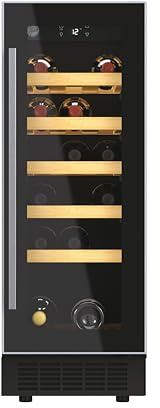 Hoover Integrated 30cm Wine Cooler, 20 Bottle Capacity, Single Temperature Zone, Black - HWCB 30 UK/1