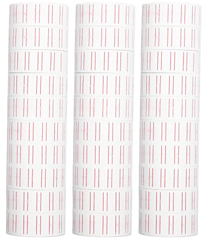 3 Rollen 1500 Stück Etikettenpapier für Preisauszeichner M5500 und MX5500, Super Klebrige Preisetiketten Preisaufkleber