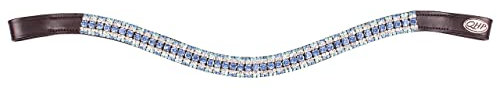 QHP Stirnband Havana Schwarz/Ice-Blue FS 2022, Größe:Full