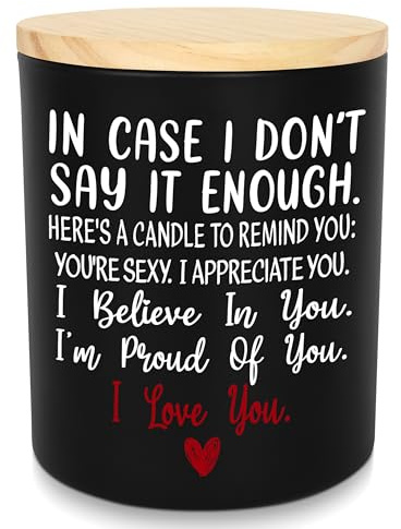 TEEZWONDER Anniversary Wedding Gifts for Women Men - Long Lasting Vanilla Lavender Candle 10 Oz - Romantic Gifts for Him Her Girlfriend Boyfriend, Birthday Gift Ideas