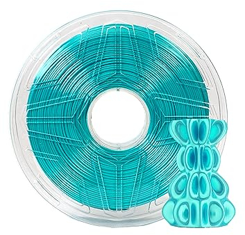 LeoPlas Ultra Seide PLA Filament 1.75mm Glänzend PLA Filament 1kg für 3D-Druckmaterial Druckerzubehör (Türkis)