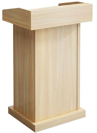 Roedax Rednerpult Rednerpulte, einfacher Plank-Bodenständer, mit offenem Stauraum, Konferenztisch, 60 x 40 x 110 cm, tragbare Lehrerpodien Mode