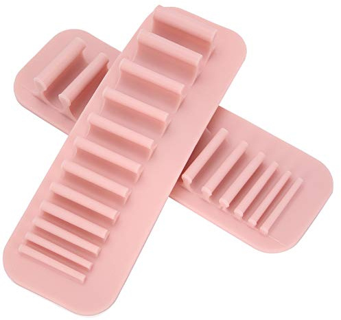 Kosmetik Make Up Organizer Make-up-Pinselhalter, 2 Stück Silikon Kosmetikbürsten-Trockenständer Wandmontage Zahnbürsten-Organizer, Zahnbürsten-Aufbewahrungsständer Kosmetik Organizers