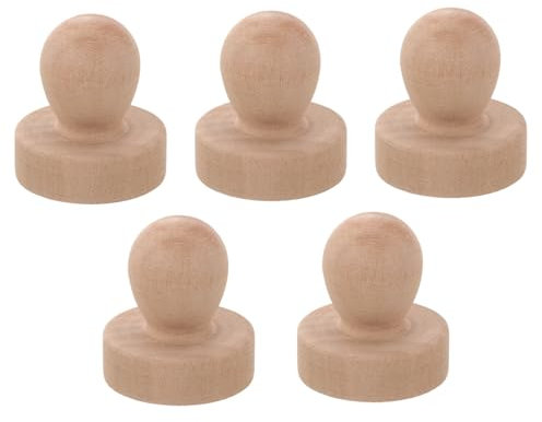 NUOBESTY 5stücke Holzstempelgriff Für Wachssiegel Ersatzstempelgriff Umschlagsiegelgriff Aus Holz Vielseitig Für Scrapbooking Und Hochzeits-einladungen