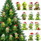 Vautvis 12 Piezas G-rinch Navidad Decoracion, G-rinch Adornos Arbol Navidad, Adornos De Navidad para El Arbol, Decoracion árbol De Navidad, G-Rinch Adornos Navideños Manualidades