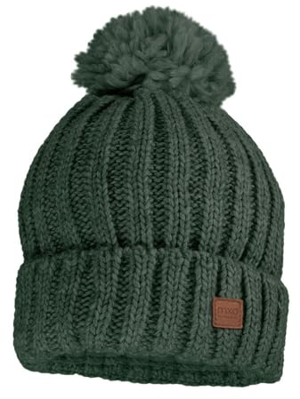 maximo Kids-Mütze, Rippe, Pompon Fleecefutter
