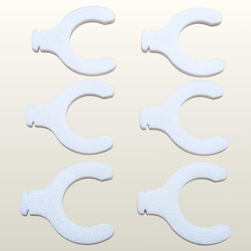 ULEIVA Clip de rechange 6 pièces compatible avec Kermi ZK00940001 V2 fixation radiateur à plat pièce de rechange (lot de 6)