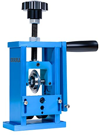 OUUKA Bohrbetriebene Abisoliermaschine für Kupfer-Recycling, Abisolieren von Kupferdraht von 15 AWG bis 200 mm, Abisolierwerkzeug für 0,2 cm - 1,9 cm übrig gebliebene Kabel mit Handkurbel