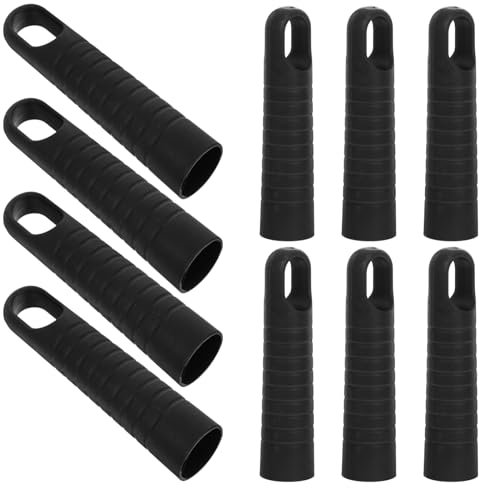 Amosfun 10pcs Sweeper Mop Handle Grip Broom Attachment End Cap Easy to Install Broom Accessories