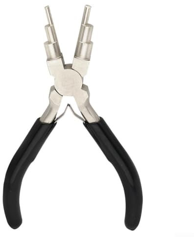 Alicates de punta redonda de alta eficiencia con asas de goma, adecuados para varias tareas de fabricación de joyas en 6 tamaños