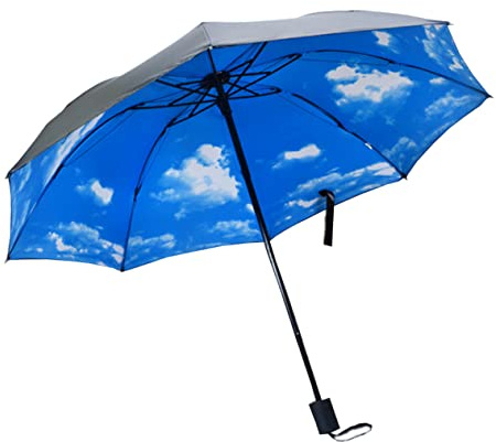 BESPORTBLE Paraguas Material Resistente Anti-uv Plegable para Mujer Protección y Mango Viento Cómodo de Pongee y Hierro al Adecuado para Actividades al Aire