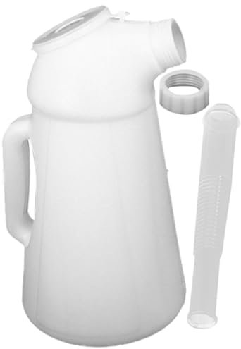 TOPBATHY 2l Marine Oil Dispenser Long Spout Engine Oil Bottle Thickened Plastic Oiler Can for Boat Lubrication Filling