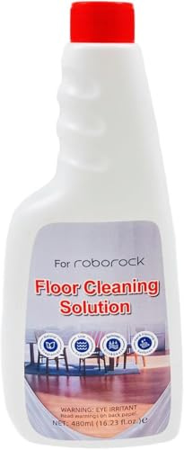 480 ml, detergente per pavimenti, compatibile con Roborock, pulizia profonda per pavimenti duri, rimozione delle macchie e fresco profumato, sicuro per bambini e animali domestici, rapporto di