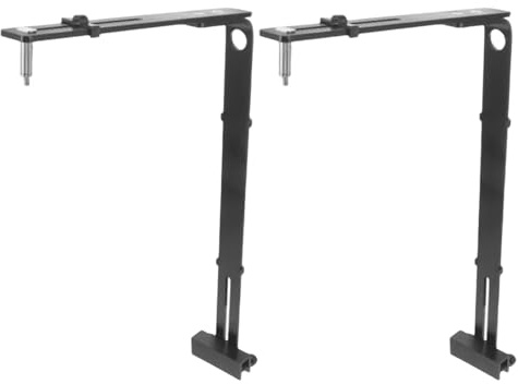 Gissroys Aluminium-Aquarium-Lichthalterungen, höhenverstellbar, Befestigungsklemmen für Fische, LED-Beleuchtung und Stabilität, Aquarien, Lichthalter, 2 Stück