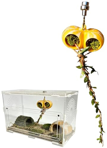 Magnetic Jumping Spider Hiding Cave, Reptile Tank Decor, High-Strength Magnetic Build, Professional Terrarium Enrichment System, Enclosure Accessory with Natural Style, Tool for Climbing and Foraging