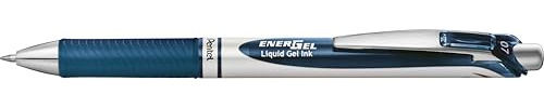 Pentel BL77-CAX gel-kulspetspenna EnerGel BL77 med tryckmekanism, 0,7 mm, 1 st, torkar blixtsnabbt, fläckas inte