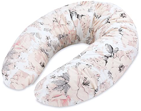 Totsy Baby Stillkissen XXL Schwangerschaftskissen 190 cm - Pregnancy Pillow Body Pillow Seitenschläferkissen Schlafkissen Lagerungskissen Kissen mit Bezug aus Baumwolle Oeko-Tex