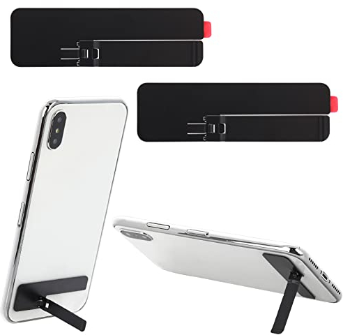 TIESOME Ultradünner Handy Ständer, 2 Stück Unsichtbar Einstellbare Vertikale Horizontale Platzierung Telefonständer Telefonhülle Metall Kick Stand Kompatibel mit jedem Handy