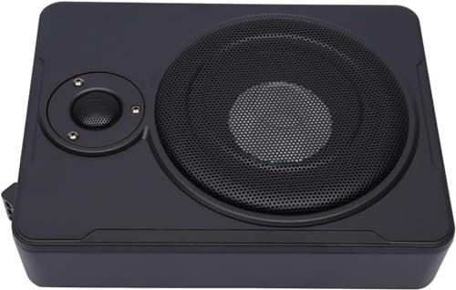 NadineDutol 600W Untersitz-Aktiv-Subwoofer,Auto Bassbox Aktiv Verstärker,Bass Einbau-Subwoofer Basskiste mit Low Level Eingangen mit Kabelse für Reisemobile