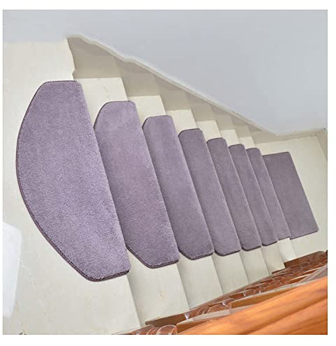 ASHILD Treppenabdeckungs-Set, Selbstklebender, Rutschfester Treppenteppich, maschinenwaschbare Treppenauflagen aus Sisal für Kinder, Älteste und Haustiere (7 Stück), 05,100 x 24 cm