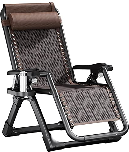 Klappbarer Liegestuhl aus Rattan für den Außenbereich, Gartenliegen und Liegestühle, Terrassen-Loungesessel, Relaxsessel, Rasenstuhl, Liegestühle für Erwachsene