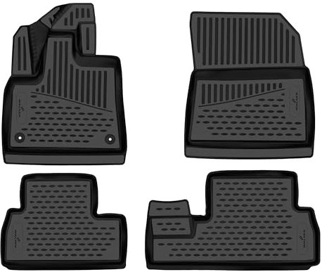 Walser XTR Gummi Fussmatten Auto für Citroen Berlingo (K9) 5-Türer 2018-Heute, 100% passgenaue Auto Fußmatten, robuste Universal Fußmatte Auto, Gummimatten Auto, Auto Fussmatten Gummi