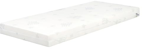 roba rullmadrass COMFORT AIR ROLL 60×120 cm safe asleep® Protect – babymadrass med vätskeskydd – andningsbar & punktelastisk – perforerad premiumskum – avtagbart överdrag – vit