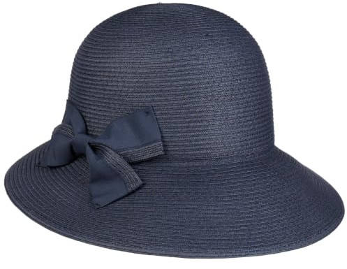 Seeberger Vallena Strohhut mit Schleife Glockenhut Sonnenhut Sommerhut Damenhut Damen - Frühling-Sommer Sommer