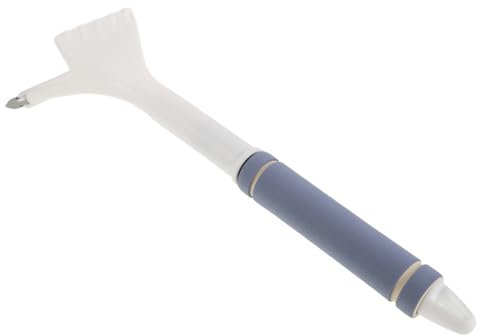 MUELODSIC Raschiaghiaccio per Auto e Spazzola per Neve Staccabile con Impugnatura Ergonomica Realizzato in Silicone e Lega di Alluminio Strumento per Rimozione di Neve Ghiaccio e Brina Parab