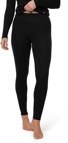 DANISH ENDURANCE Merino Thermo Leggings Damen, Schwer 250 g/m² | Merino Thermoleggings, Warm, Atmungsaktiv & Geruchshemmend, für extreme Kälte und Wintersport, Thermounterwäsche Damen