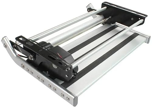 NRUXDYNAcv Gradino manuale for porta roulotte, gradini laterali elettrici, pedana d'ingresso for camper da 12 V, pedana di accesso for camper, gradini automatici Powersteps(Single Auto with LED)