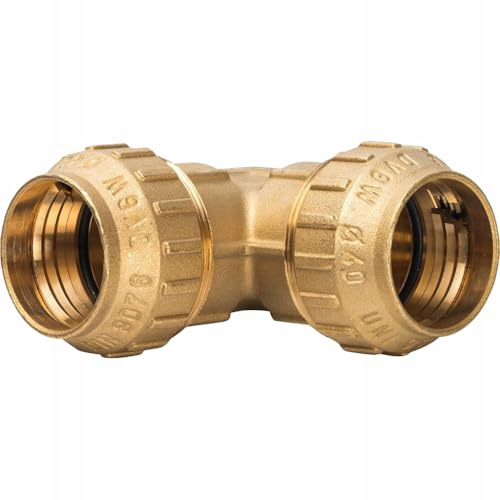 KNM Trade PE-Bogen, Messing, DVGW-zertifiziert, Blau, 40 mm | Polypropylen, Außeneinsatz, Trinkwasser, O-Ring, UV-Schutz, Gartenbewässerung, Vibrationssicherheit