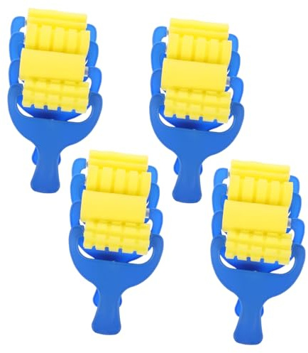 SOPOTUTU 12piezas Unidades Pinceles De Esponja para Pintura Infantil Kit De Cepillos Esponja para Colorear Dibujo y Manualidades Niño Niña Niñas Uso Óleo y Acrílico