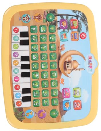 Gatuida Elektronisches Arabisch Alphabet Lernpad für Kleinkinder, interaktives Lernspielzeug mit Musik, Lauten Tönen, Bildungsmaschine, tragbares Design, ideal für Vorschulkinder.