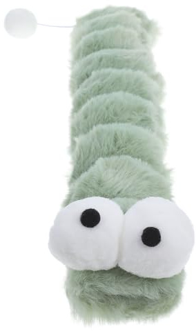 GARVALON Peluche Interactif pour Chats avec Herbe à Chat Coussin Moelleux Mignon Anti-Ennui pour Chatons
