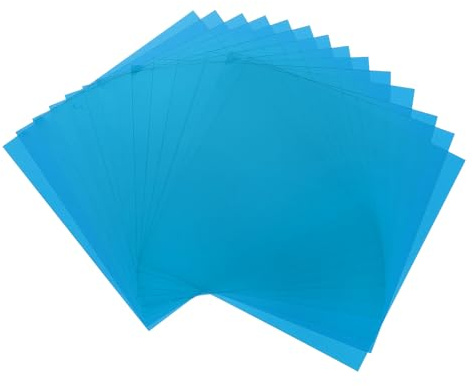 QUARKZMAN 14 st färgglada plastfolie 3,9 x 3,9 (blå)