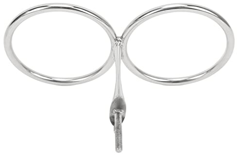 Cocoarm Portabevande con Doppio Anello, Portabicchieri con Anello per Barche in Acciaio Inossidabile per Tazze Doppie da 3,5 Pollici, Filettatura M5 con Montaggio Inferiore, Finitura Lucida, per Yacht