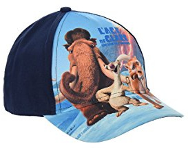 Ice Age keps, baseball cap, skärmmössa för barn, flickor och pojkar, 100 % bomull med kardborrband justerbar