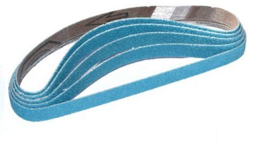 20 x 13 x 457mm Zirconium Sanding Belts Sandpaper for Stainless Steel Metal Aluminum Alloy Finish (20 Belts of 80 Grit)