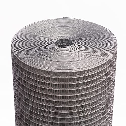 CACAGDR Hardware Cloth 36inx100ft 1/2 Inch 19 Gauge Galvanized After Welding Wire Cloth Fencing,Rabbit/Snake Wire mesh Roll,Chicken Wire Fencing