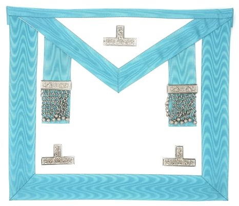 Massonic Craft - Grembiule in pelle di agnello Worshipful Master WM