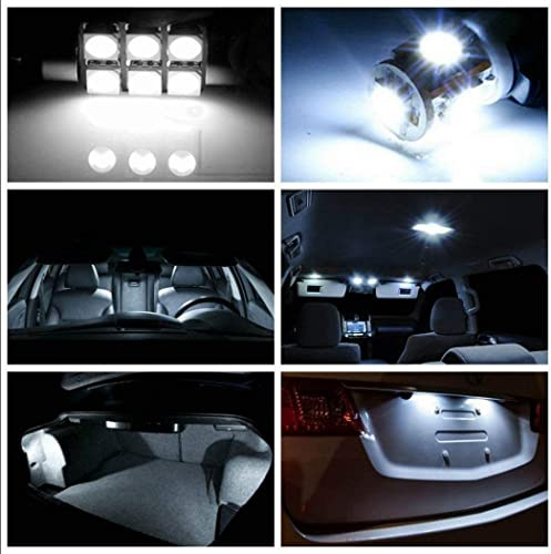Kit Led Luci Interni Conversione Compatibili con Alfa Romeo Giulietta Illuminazione Plafoniera Portaoggetti Bagagliaio Targa Pantine Pozzanghera 6000K Bianco ghiaccio (Alfa Romeo Giulietta dal 2014)