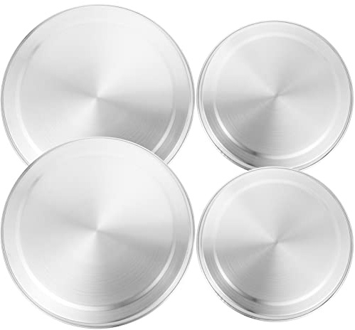BESTonZON 4pièces Couvercle De Plaque Induction Acier Inoxydable Ensemble De Protection Pratique Pour Cuisinière Électrique Et Plaques De Cuisson Accessoire De Cuisine Et Facile à