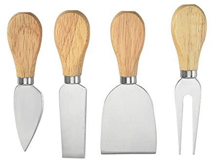 Ensemble De Couteaux à Fromage Mini Couteau à Tartiner En Acier Inoxydable Couteau à Fromage Fourchette Avec Boîte En Bois Pour Pizza Pain Charcuterie Planche Accessoires