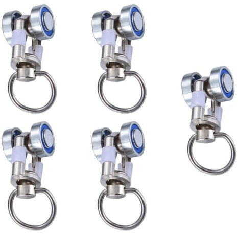 DEARMAMY Rulli Scorrevoli in Metallo Con Cuscinetto Per Binario Tende 1.6 Pollici Accessori Per Tende Interne Scorrimento Fluido E Installazione Facile