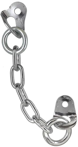 FIXE - Reunión de Escalada Tipo D Acero Cincado ECOTRI M12 - Dos Puntos de Fijación con Plaqueta Fixe - Punto de Anclaje Anilla